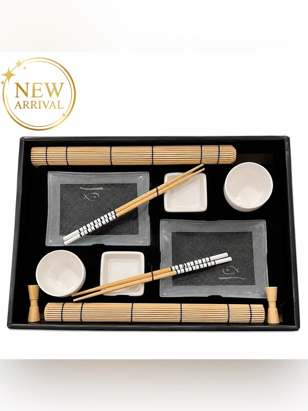 🍣 NEW Japanese Sushi Serving Set – Complete Dining Set 🍣
